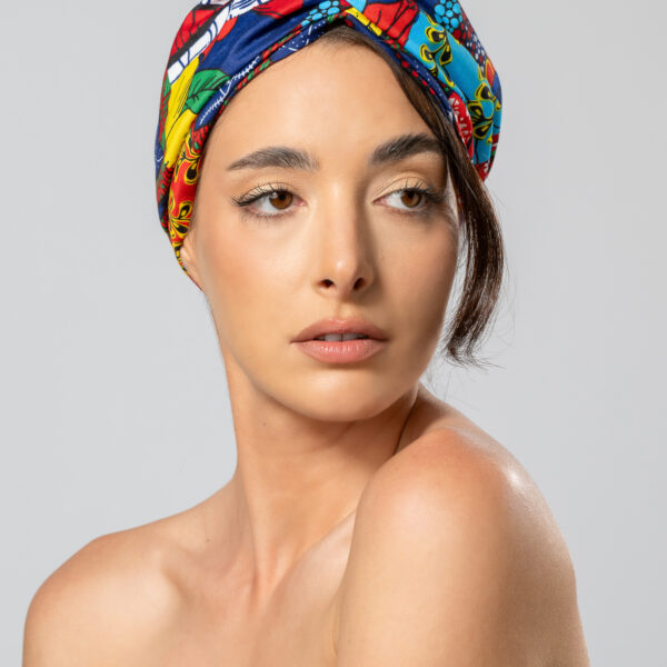 Multicolor African Print Turban Headband | Handmade Hair Accessory