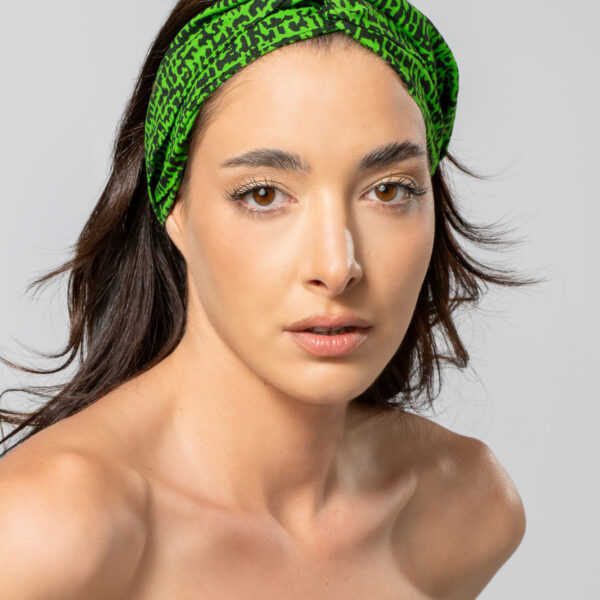 African Print Hairband Lime Green |  Handmade Headband