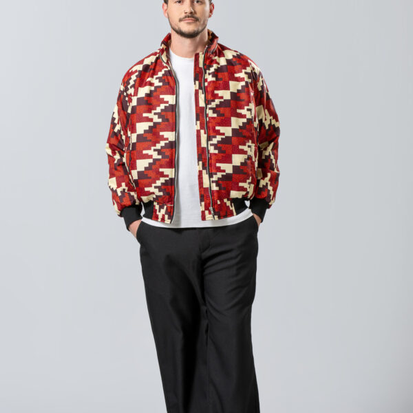 Geometric African Print Bomber Jacket Ανδρικό  | Urban Streetwear