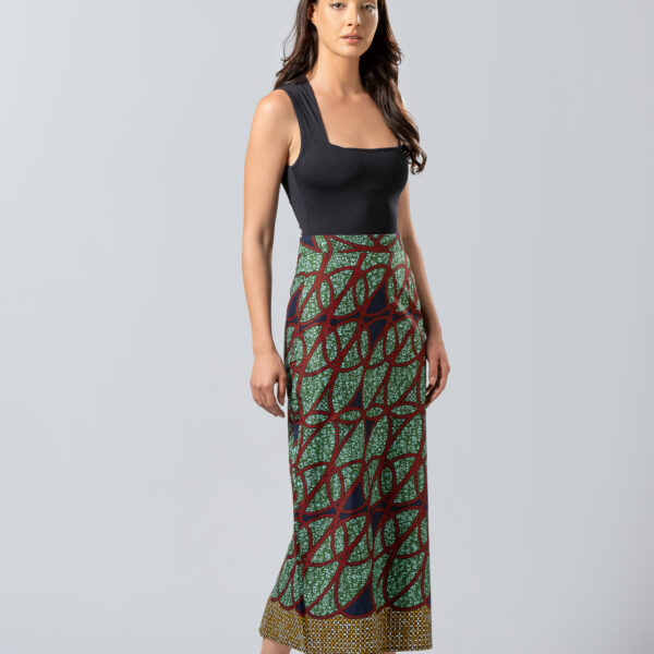 Midi African Print Ισια  Φούστα    Contemporary Ethnic Style