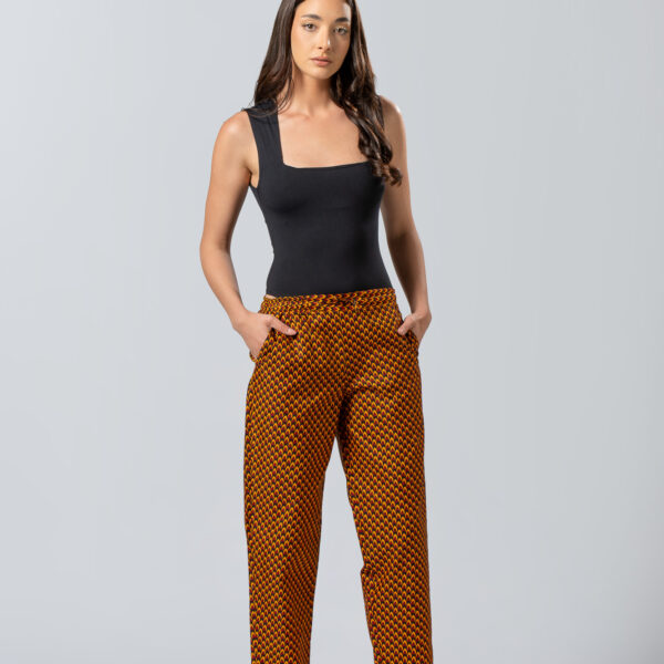African Print Tailored Παντελόνι | Casual Chic Urban Style