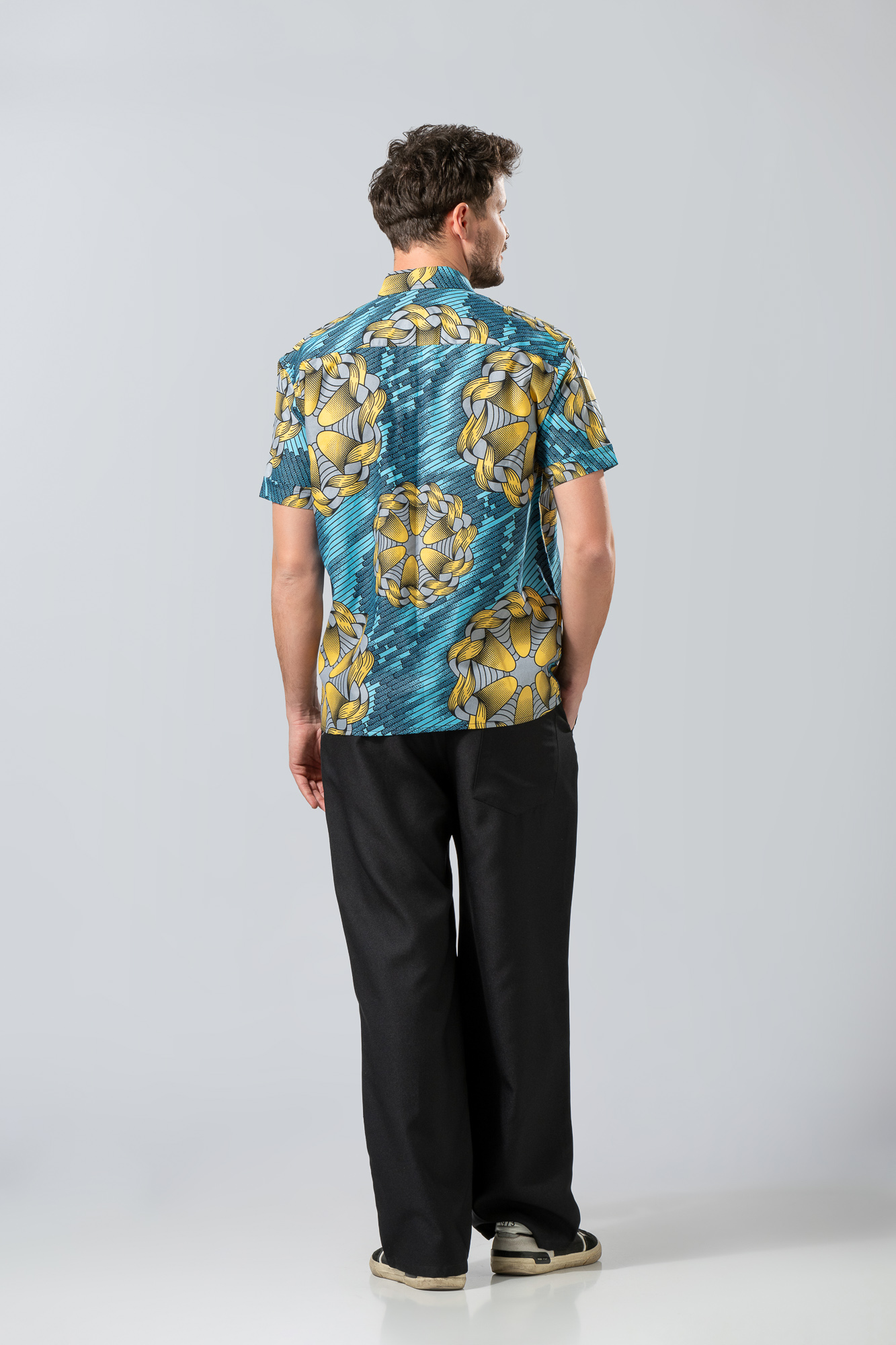Ανδρικό Geometric Print Πουκάμισο | Contemporary Resort Style - Image 2
