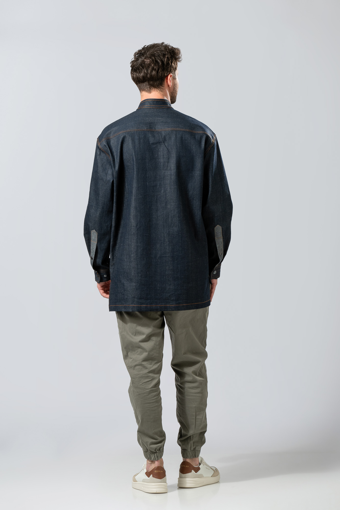 Minimal Denim Overshirt Ανδρικό | Urban Utility Style - Image 2