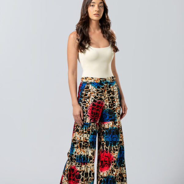 Παντελόνα Wide Leg  με African Print |  Ethnic Style